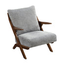  Manufacturer Color_Grey -- Homelegance Lennox Stationary Fabric Accent Chair IMAGE 1