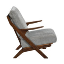  Manufacturer Color_Grey -- Homelegance Lennox Stationary Fabric Accent Chair IMAGE 3