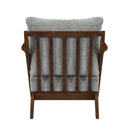  Manufacturer Color_Grey -- Homelegance Lennox Stationary Fabric Accent Chair IMAGE 5