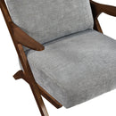  Manufacturer Color_Grey -- Homelegance Lennox Stationary Fabric Accent Chair IMAGE 6