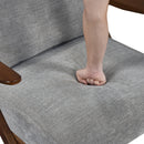  Manufacturer Color_Grey -- Homelegance Lennox Stationary Fabric Accent Chair IMAGE 7