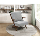  Manufacturer Color_Grey -- Homelegance Lennox Stationary Fabric Accent Chair IMAGE 8