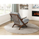  Manufacturer Color_Grey -- Homelegance Lennox Stationary Fabric Accent Chair IMAGE 9