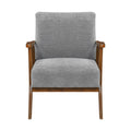  Manufacturer Color_Grey -- Homelegance Arden Stationary Fabric Accent Chair IMAGE 1