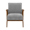  Manufacturer Color_Grey -- Homelegance Arden Stationary Fabric Accent Chair IMAGE 1