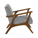  Manufacturer Color_Grey -- Homelegance Arden Stationary Fabric Accent Chair IMAGE 3