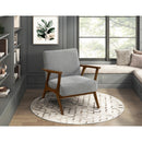  Manufacturer Color_Grey -- Homelegance Arden Stationary Fabric Accent Chair IMAGE 8
