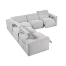  Homelegance Phoebe 8414GRY*5LRRRPWH 5 pc Modular Power Reclining Sectional with Power Headrests IMAGE 10