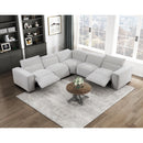  Homelegance Phoebe 8414GRY*5LRRRPWH 5 pc Modular Power Reclining Sectional with Power Headrests IMAGE 16