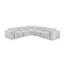  Homelegance Phoebe 8414GRY*5LRRRPWH 5 pc Modular Power Reclining Sectional with Power Headrests IMAGE 1