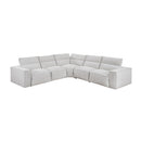  Homelegance Phoebe 8414GRY*5LRRRPWH 5 pc Modular Power Reclining Sectional with Power Headrests IMAGE 3