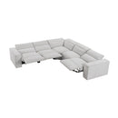 Homelegance Phoebe 8414GRY*5LRRRPWH 5 pc Modular Power Reclining Sectional with Power Headrests IMAGE 8