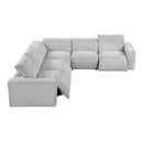  Homelegance Phoebe 8414GRY*5LRRRPWH 5 pc Modular Power Reclining Sectional with Power Headrests IMAGE 9