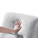  Manufacturer Color_Grey -- Homelegance Parker Swivel Fabric Chair with Ottoman IMAGE 11