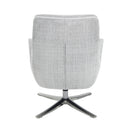  Manufacturer Color_Grey -- Homelegance Parker Swivel Fabric Chair with Ottoman IMAGE 8