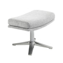  Manufacturer Color_Grey -- Homelegance Parker Swivel Fabric Chair with Ottoman IMAGE 9