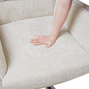  Manufacturer Color_Beige -- Parker 1159BE Swivel Chair with Ottoman IMAGE 12