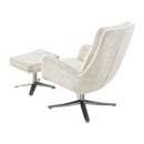  Manufacturer Color_Beige -- Parker 1159BE Swivel Chair with Ottoman IMAGE 4