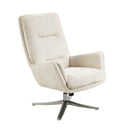  Manufacturer Color_Beige -- Parker 1159BE Swivel Chair with Ottoman IMAGE 5