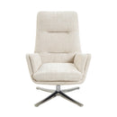  Manufacturer Color_Beige -- Parker 1159BE Swivel Chair with Ottoman IMAGE 6