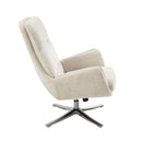  Manufacturer Color_Beige -- Parker 1159BE Swivel Chair with Ottoman IMAGE 7