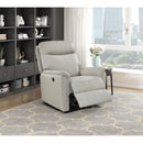 Manufacturer Color_Light grey -- Homelegance Leif Power Leather Match Recliner IMAGE 12