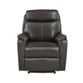  Manufacturer Color_Dark brown -- Leif 8459DBR-1PW Power Reclining Chair IMAGE 1