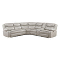  Manufacturer Color_Silver Grey -- Fargo 8528TP*SCPW 3 pc Power Reclining Sectional with Right Console IMAGE 1