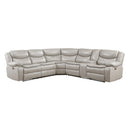 Manufacturer Color_Silver Grey -- Fargo 8528TP*SCPW 3 pc Power Reclining Sectional with Right Console IMAGE 1
