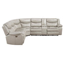  Manufacturer Color_Silver Grey -- Fargo 8528TP*SCPW 3 pc Power Reclining Sectional with Right Console IMAGE 2