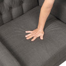  Manufacturer Color_Dark grey -- Aria 1266DG-1 Accent Chair IMAGE 7