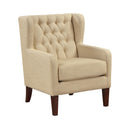  Manufacturer Color_Beige -- Aria 1266BE-1 Accent Chair IMAGE 2