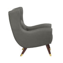  Manufacturer Color_Dark grey -- Homelegance Greta Stationary Fabric Accent Chair IMAGE 3