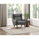  Manufacturer Color_Dark grey -- Homelegance Greta Stationary Fabric Accent Chair IMAGE 8