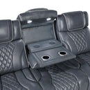  Manufacturer Color_Blue -- Apex 8449BU-3PWHM Power Reclining Sofa with Wireless Charger, Air Massage and Heatand Charging Ports IMAGE 7