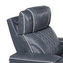  Manufacturer Color_Blue -- Apex 8449BU-3PWHM Power Reclining Sofa with Wireless Charger, Air Massage and Heatand Charging Ports IMAGE 9