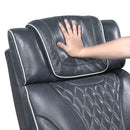  Manufacturer Color_Blue -- Apex 8449BU-2PWHM Power Reclining Love Seat with Console, Wireless charger, Air Massage and Heat IMAGE 11