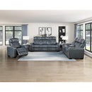  Manufacturer Color_Blue -- Apex 8449BU-2PWHM Power Reclining Love Seat with Console, Wireless charger, Air Massage and Heat IMAGE 15