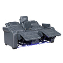  Manufacturer Color_Blue -- Apex 8449BU-2PWHM Power Reclining Love Seat with Console, Wireless charger, Air Massage and Heat IMAGE 6