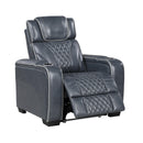  Manufacturer Color_Blue -- Apex 8449BU-1PWHM Power Reclining Chair with Power Headrest, Air Massage and Heat and Charging Ports IMAGE 6