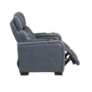  Manufacturer Color_Blue -- Apex 8449BU-1PWHM Power Reclining Chair with Power Headrest, Air Massage and Heat and Charging Ports IMAGE 9