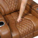  Manufacturer Color_Brown -- Apex 8449BR-3PWHM Power Reclining Sofa with Wireless Charger, Air Massage and Heat IMAGE 12