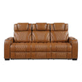  Manufacturer Color_Brown -- Apex 8449BR-3PWHM Power Reclining Sofa with Wireless Charger, Air Massage and Heat IMAGE 1
