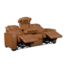  Manufacturer Color_Brown -- Apex 8449BR-3PWHM Power Reclining Sofa with Wireless Charger, Air Massage and Heat IMAGE 5