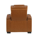  Manufacturer Color_Brown -- Apex 8449BR-1PWHM Power Reclining Chair with Power Headrest, Air Massage and Heat and Charging Ports IMAGE 5