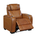  Manufacturer Color_Brown -- Apex 8449BR-1PWHM Power Reclining Chair with Power Headrest, Air Massage and Heat and Charging Ports IMAGE 6