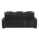  Manufacturer Color_Black -- Apex 8449BK-3PWHM Power Reclining Sofa with Wireless Charger, Air Massage and Heat IMAGE 4