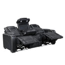  Manufacturer Color_Black -- Apex 8449BK-3PWHM Power Reclining Sofa with Wireless Charger, Air Massage and Heat IMAGE 5