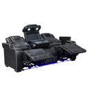  Manufacturer Color_Black -- Apex 8449BK-3PWHM Power Reclining Sofa with Wireless Charger, Air Massage and Heat IMAGE 6