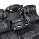  Manufacturer Color_Black -- Apex 8449BK-3PWHM Power Reclining Sofa with Wireless Charger, Air Massage and Heat IMAGE 7